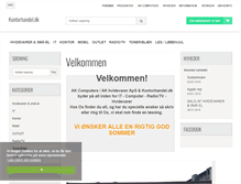 Tablet Screenshot of kontorhandel.dk